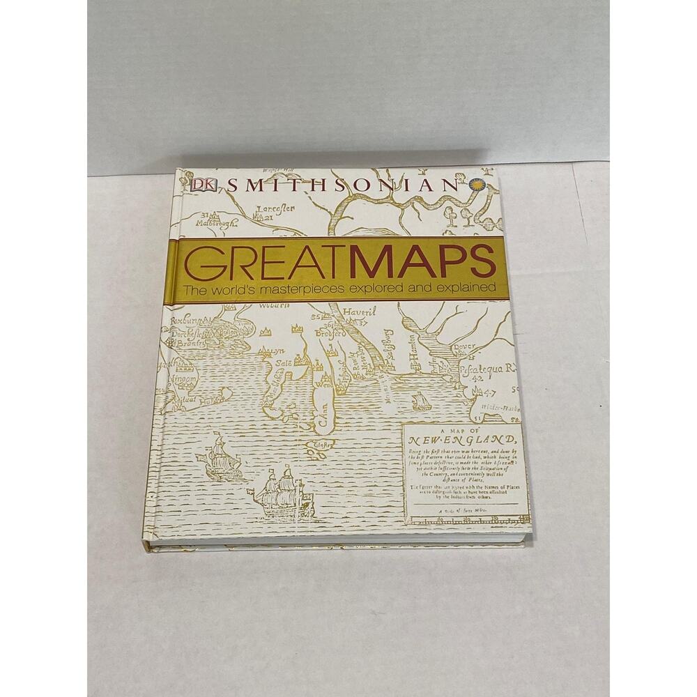 DK Smithsonian Great Maps Hardcover Book With 3D Globe Pre Owned